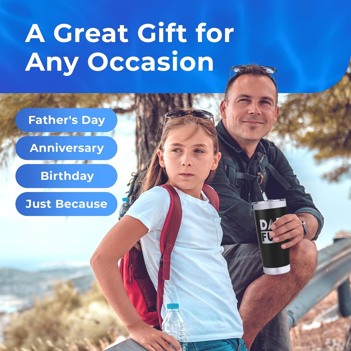 Dad Fuel Tumbler - Birthday Gifts for Dad - Dads Birthday Gifts