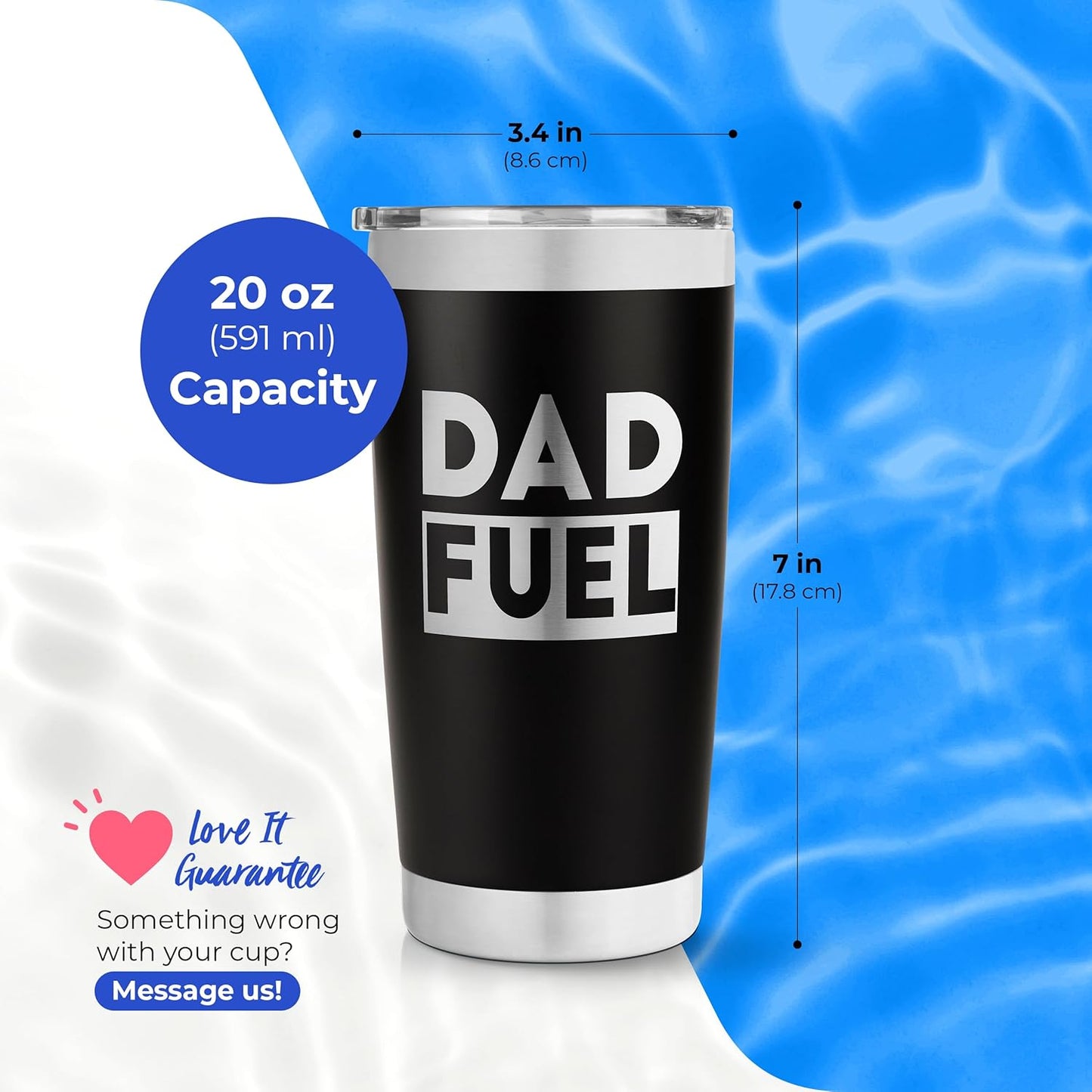 Dad Fuel Tumbler - Birthday Gifts for Dad - Dads Birthday Gifts