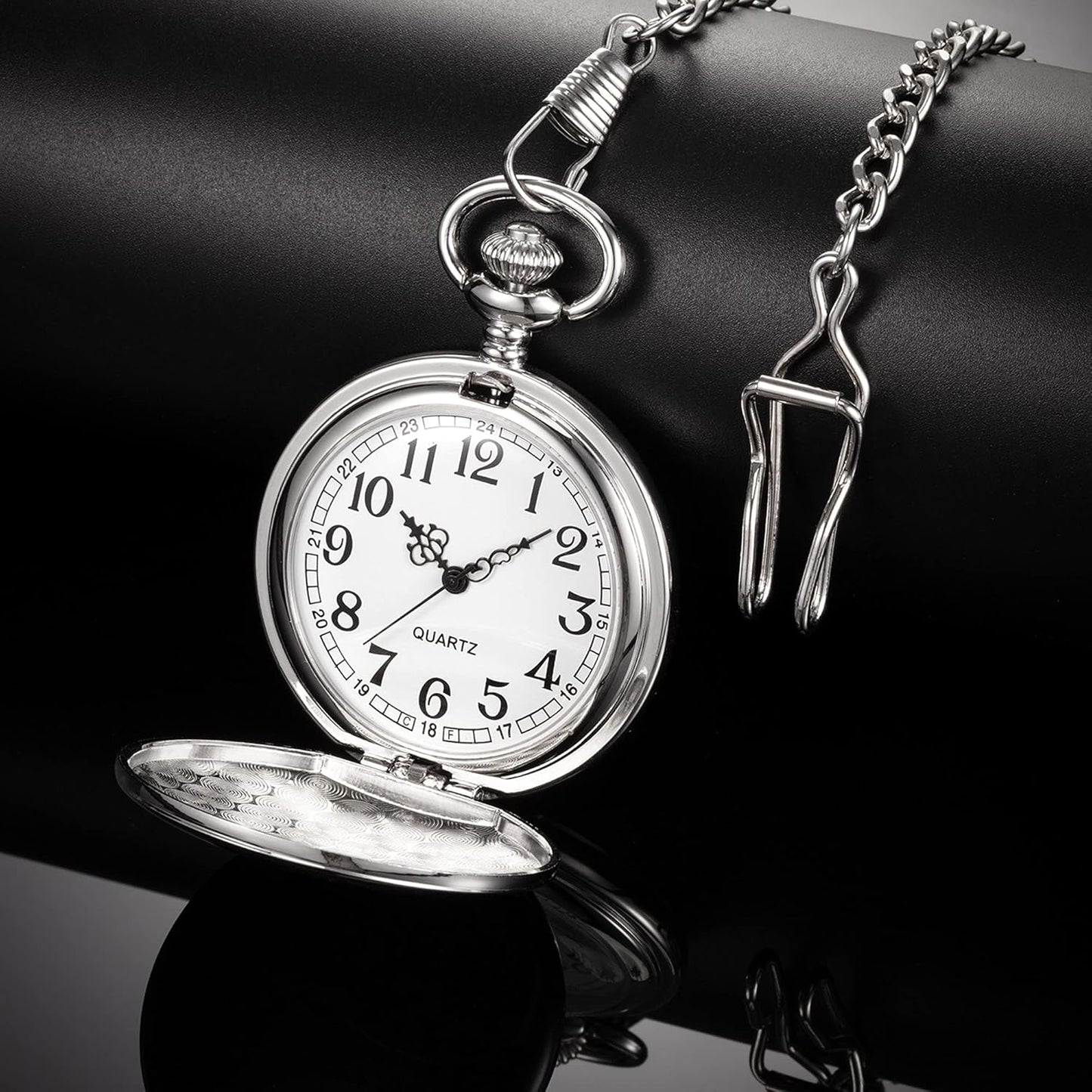 Dad Gift from Daughter to Father Engraved Pocket Watch - No Matter How Much Time Passes, I Will Always Be Your Little Girl