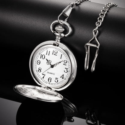 Dad Gift from Daughter to Father Engraved Pocket Watch - No Matter How Much Time Passes, I Will Always Be Your Little Girl