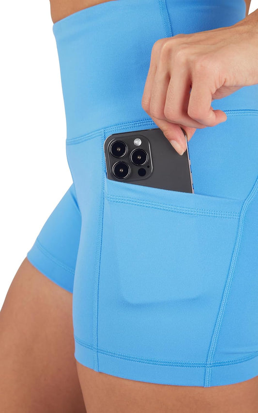 Womens High Waisted Biker Shorts Workout Running Spandex Yoga Shorts 3.5", 5", 7", 9"