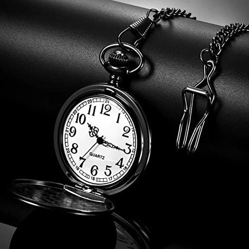 Dad Gift from Daughter to Father Engraved Pocket Watch - No Matter How Much Time Passes, I Will Always Be Your Little Girl