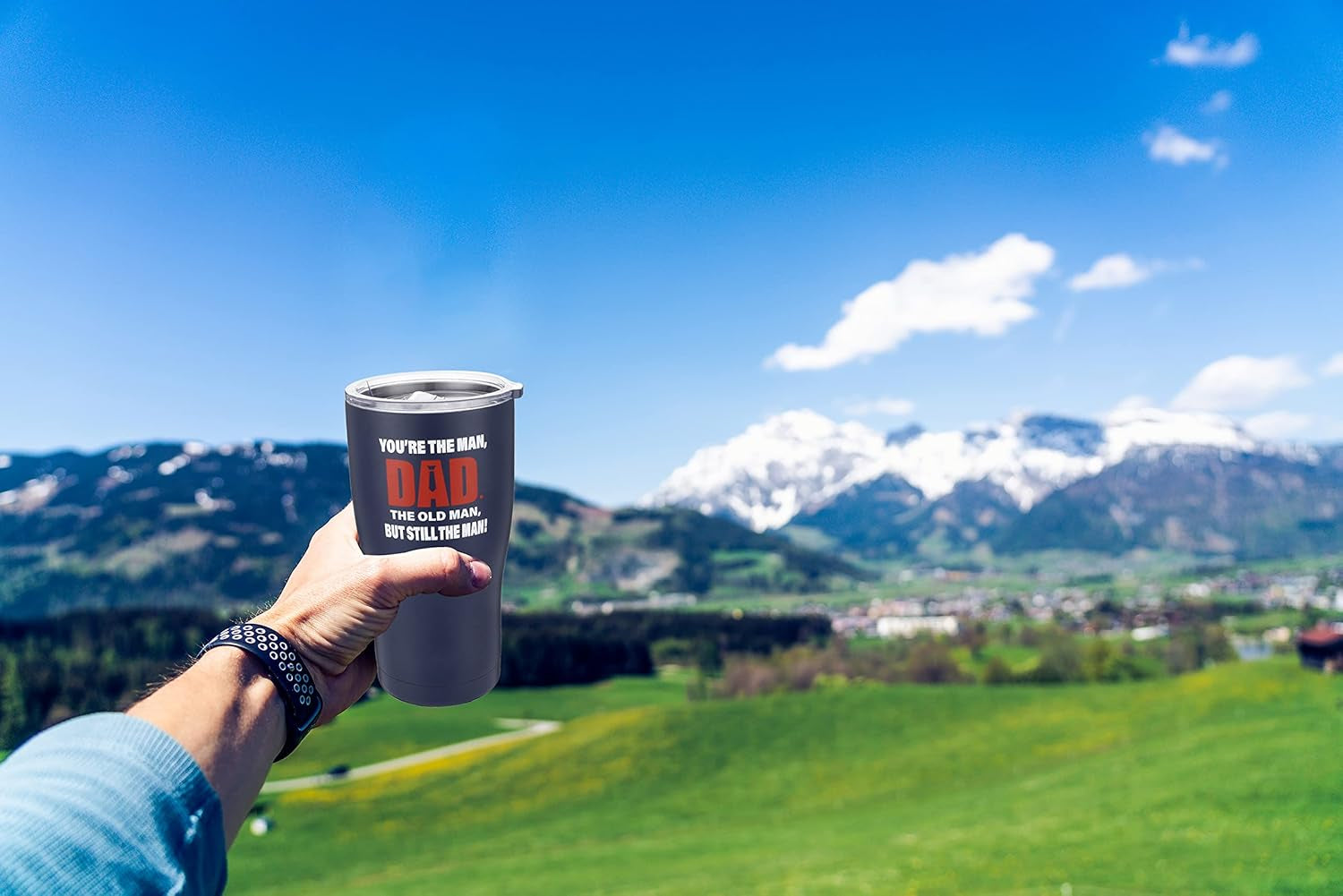 Birthday Gifts for Dad - Dad Tumbler Mug 20 Oz -Dad Gifts - Dad Birthday Gifts from Daughter,Son,Wife - Cool Gifts for Dad from Daughter-Father Gifts Cup-Best Dad Ever Step Dad Gifts Presents Idea (N)