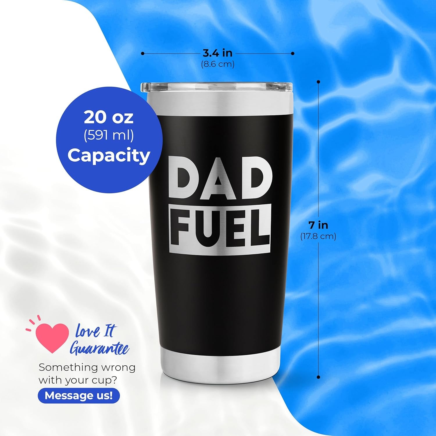 Dad Fuel Tumbler - Birthday Gifts for Dad - Dads Birthday Gifts