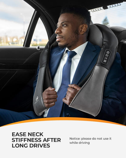 Shiatsu Neck Massager -4D Kneading Back Massager with Heat, FSA HSA Eligible, Father'S Day Gifts for Dad/Women/Men, Deep Kneading Electric Massage Pillow, Massagers for Back and Neck Shoulder