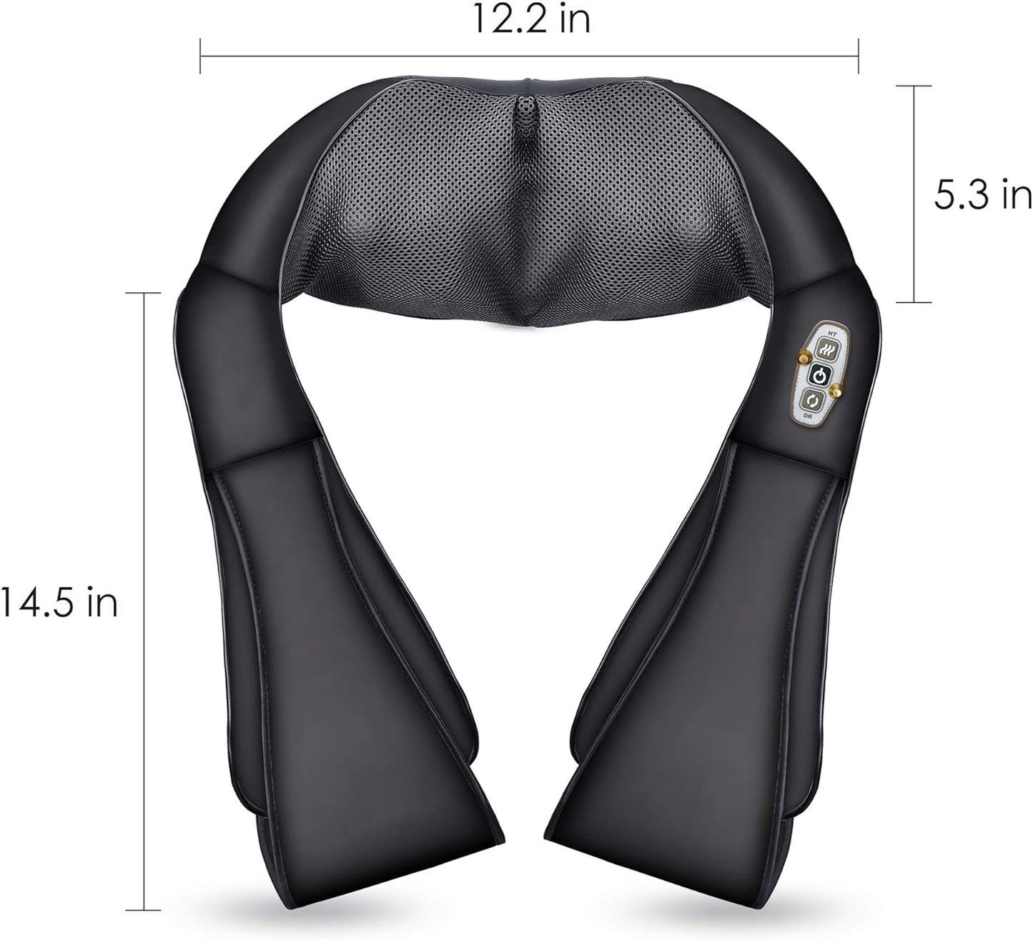 Shiatsu Neck Massager -4D Kneading Back Massager with Heat, FSA HSA Eligible, Father'S Day Gifts for Dad/Women/Men, Deep Kneading Electric Massage Pillow, Massagers for Back and Neck Shoulder